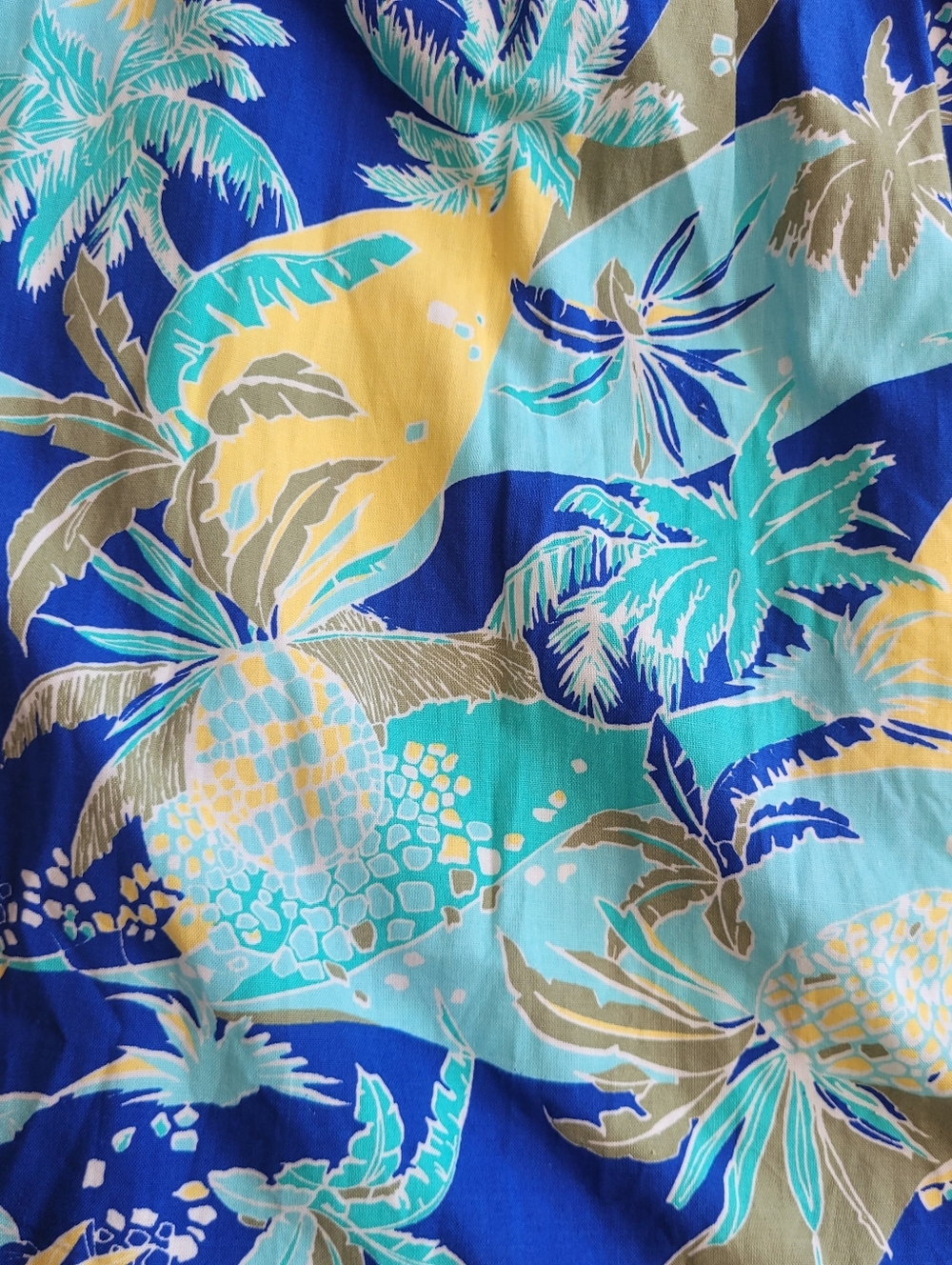 Tiki Palm Tropical Print Sundress Palm Leaf Tie Strap Lightweight Dress XL - Picture 8 of 9